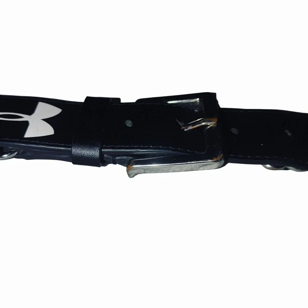Under Armour Black Train Belt Adjustable Elastic Band Metal Buckle Unisex 22 36